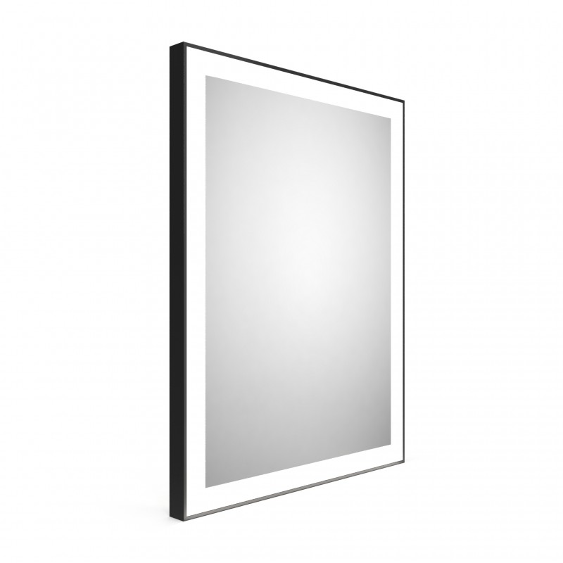 Rectangular Mirror with LED and Aluminum Frame in Loft Style 2