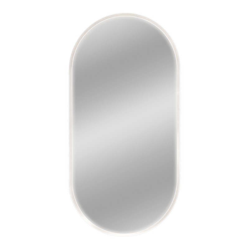 Radiance oval mirror with LED Perimeter Lighting
