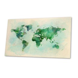 mapa świata zielonkawa