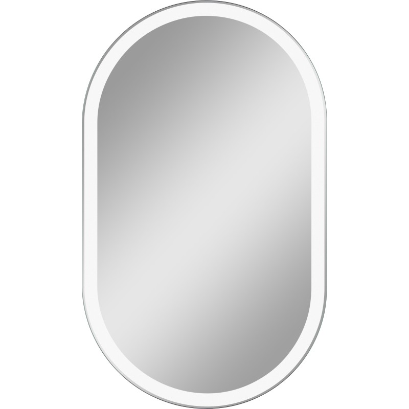 Oválné zrcadlo Mokka s LED osvětlením