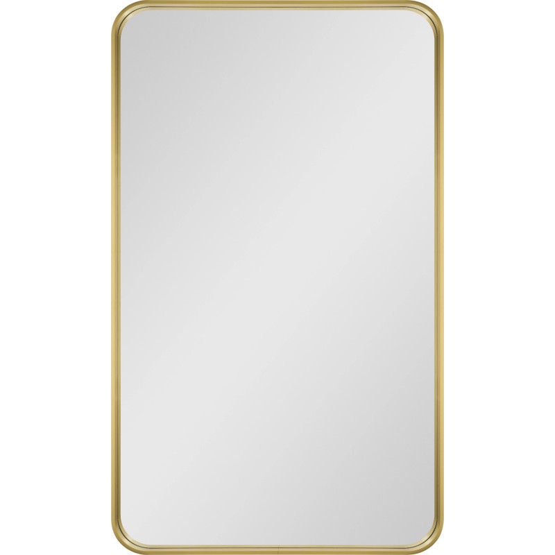 Majesty Rectangular Mirror in a Gold Aluminum Frame