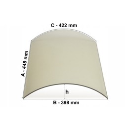 SZYBA GIĘTA DO KOMINKA HARK...