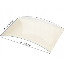 Szyba żaroodporna gięta do...