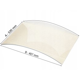 Szyba żaroodporna gięta do...