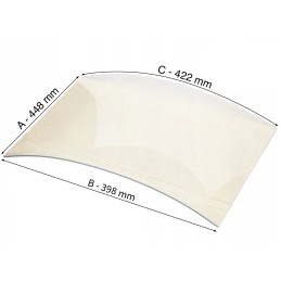 SZYBA ŻAROODPORNA GIĘTA DO...