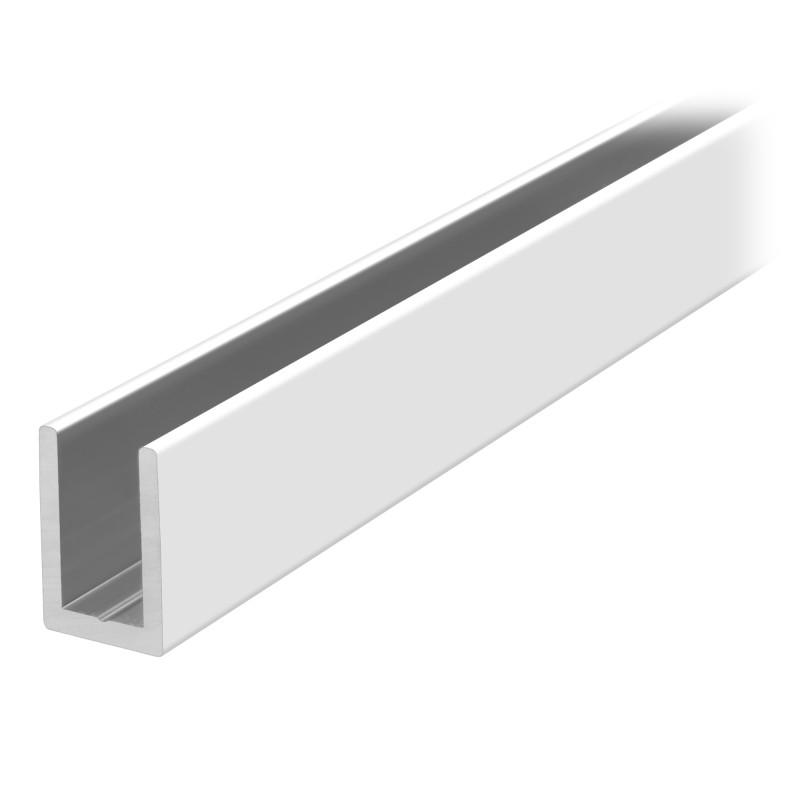 Bílý montážní profil pro 8 mm pevný panel