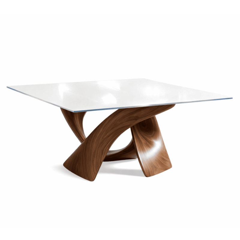 White Lacquered Glass for Countertop, Desk, Table