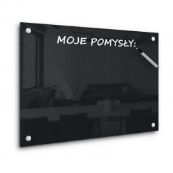 Anthracite Magnetic Board Tempered Glass Writing Board