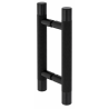 Decorative black glass door handle H17K-20-200-BL