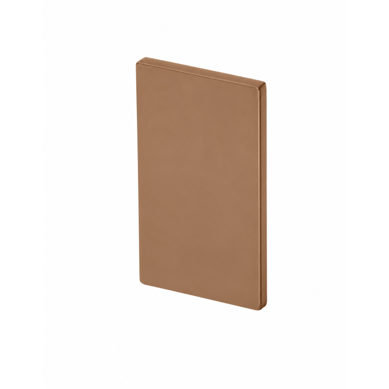 End cap for 8 mm mounting profile in copper finish
