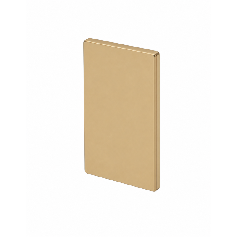 End cap for 8 mm mounting profile in gold finish