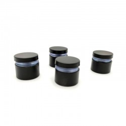 Black glass mounting kit with a distance of 15x25 mm