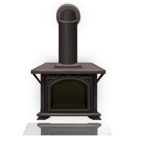 Tempered glass in front of fireplace – protective base