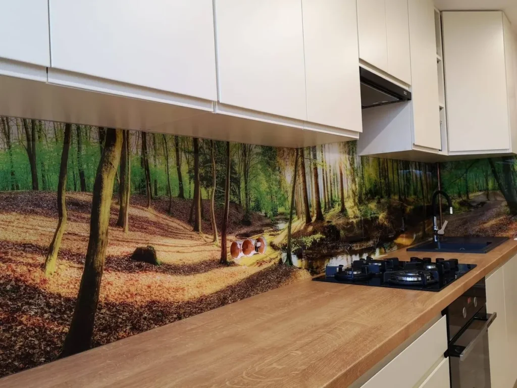 Panel szklany z nadrukiem widok