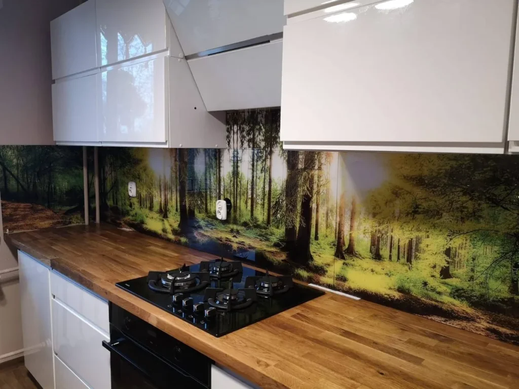 Panel szklany z nadrukiem widok