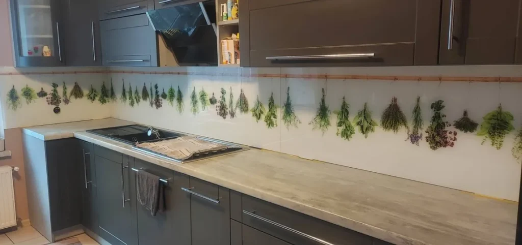 panel kuchenny nadruk zioła